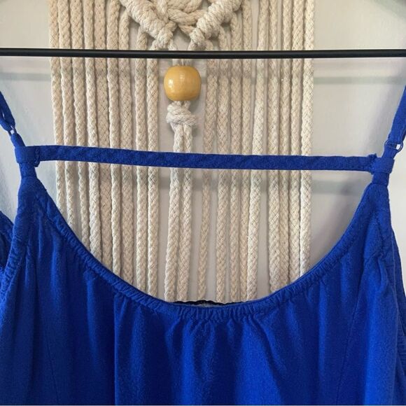 AMERICAN EAGLE Women’s Skater Slip Mini Dress Pockets Blue Size Small - Picture 10 of 14